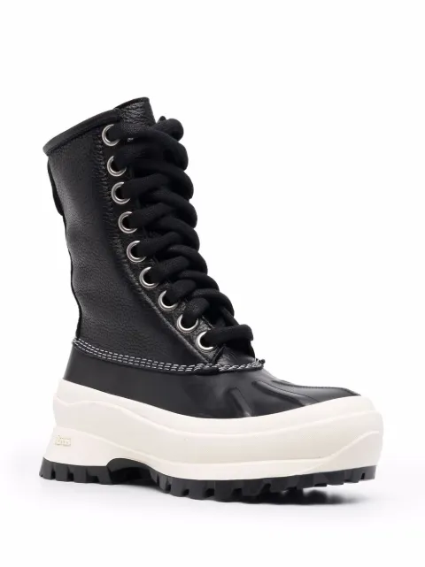 jil sander lace up boots