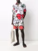 Image 2 of Esteban Cortazar x Desigual El Beso graphic-print shorts