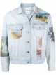 Image 1 of Esteban Cortazar x Desigual South Beach-print denim jacket