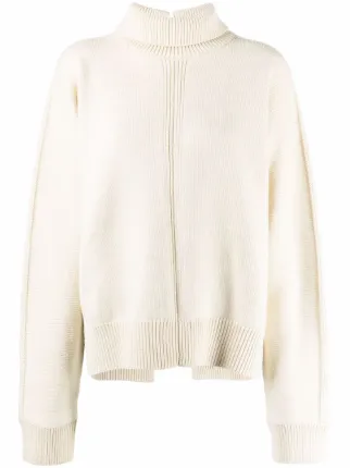Jil Sander chunky-knit Roll Neck Jumper | Neutrals | FARFETCH Jil Sander chunky-knit Roll Neck Jumper | Neutrals | FARFETCH