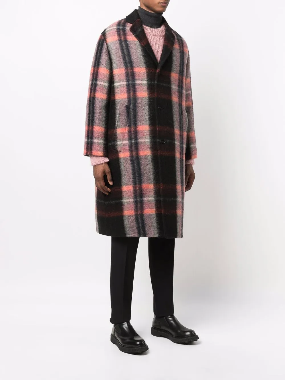 фото Jil sander пальто в клетку