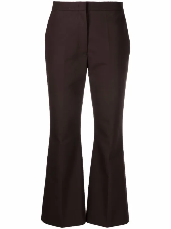 Jil Sander Cropped press-crease Flared 