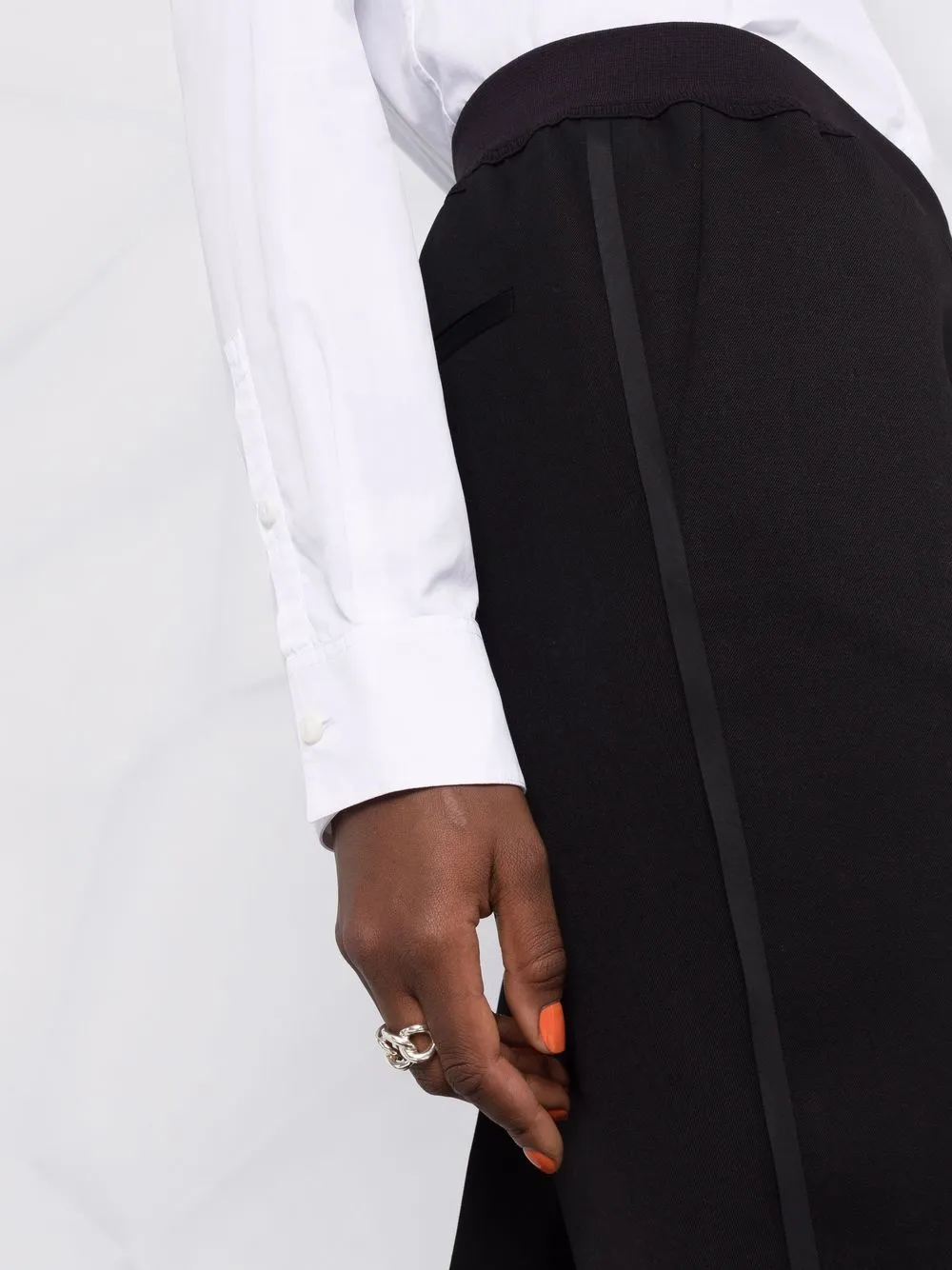 фото Jil sander брюки скинни с завышенной талией