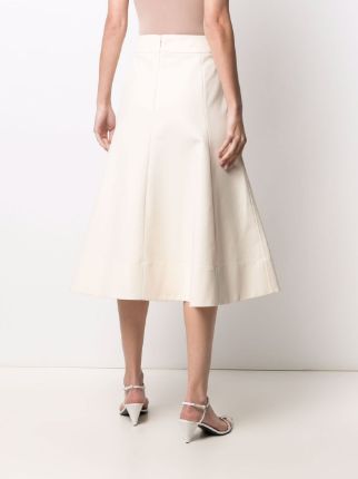 fluted knee-length skirts展示图