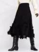 Jil Sander floral-appliqué high-waisted skirt