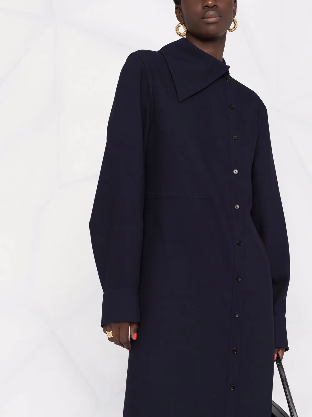 фото Jil sander длинное платье-трапеция