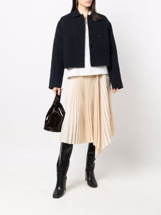 cropped felted wool jacket展示图