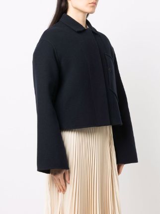 cropped felted wool jacket展示图