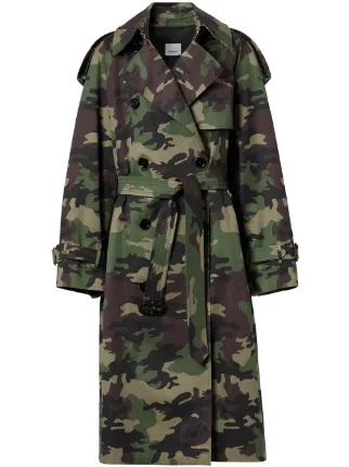 long camo trench coat