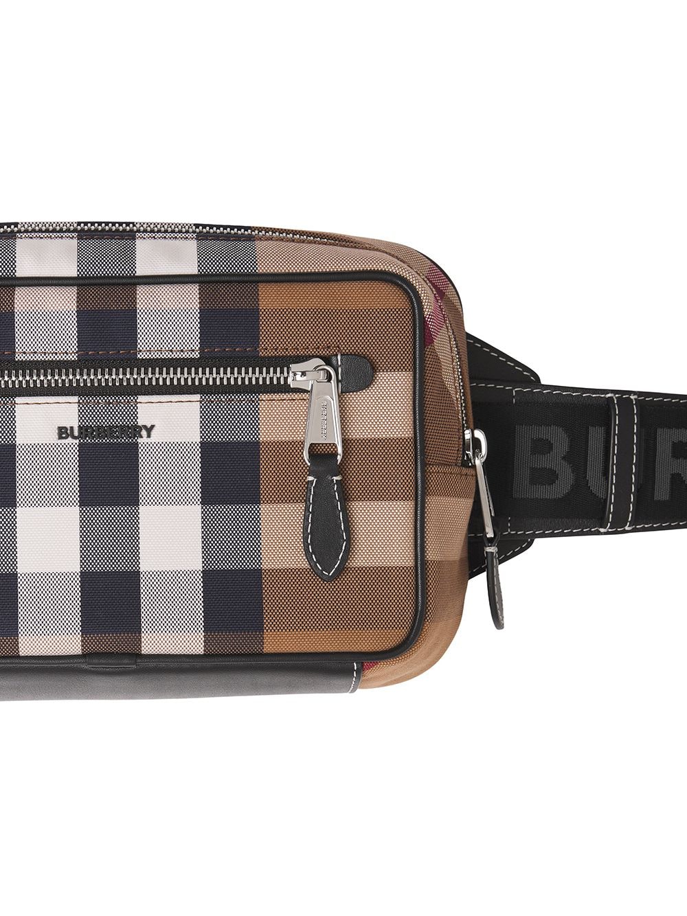 BURBERRY Brown Check-Print Belt Bag