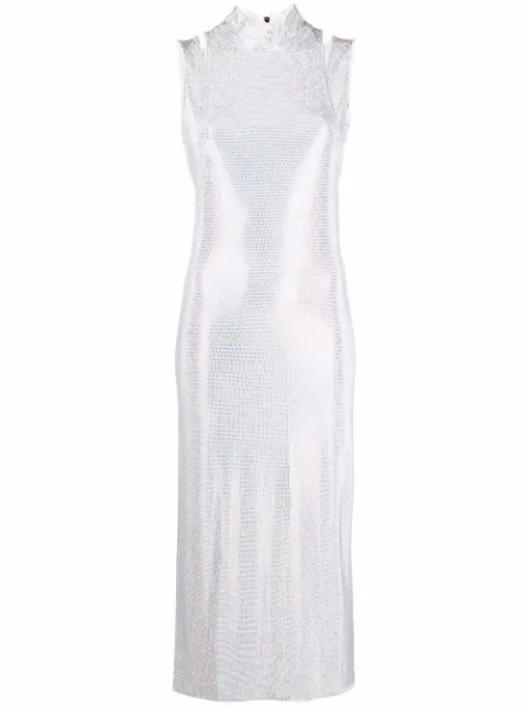 Balmain embellished mid length dress