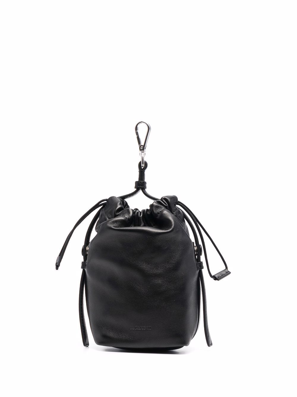 

Jil Sander bolsa de mano con logo en relieve - Negro