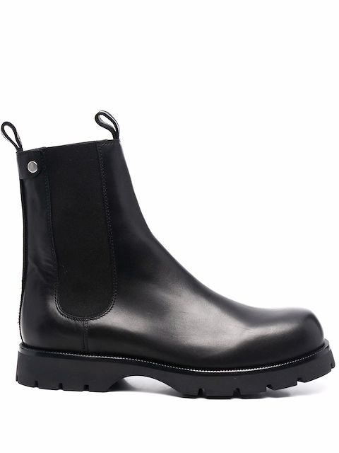 Jil Sander レザー アンクルブーツ