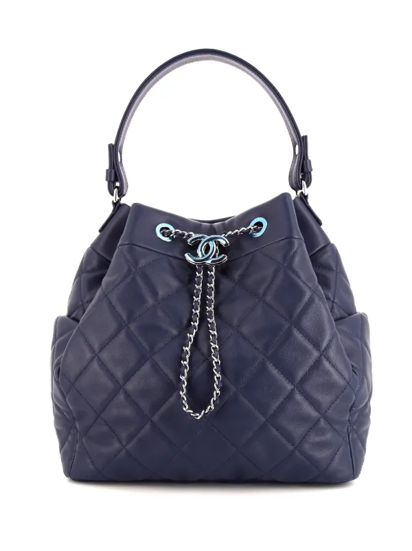 quilted bucket bag