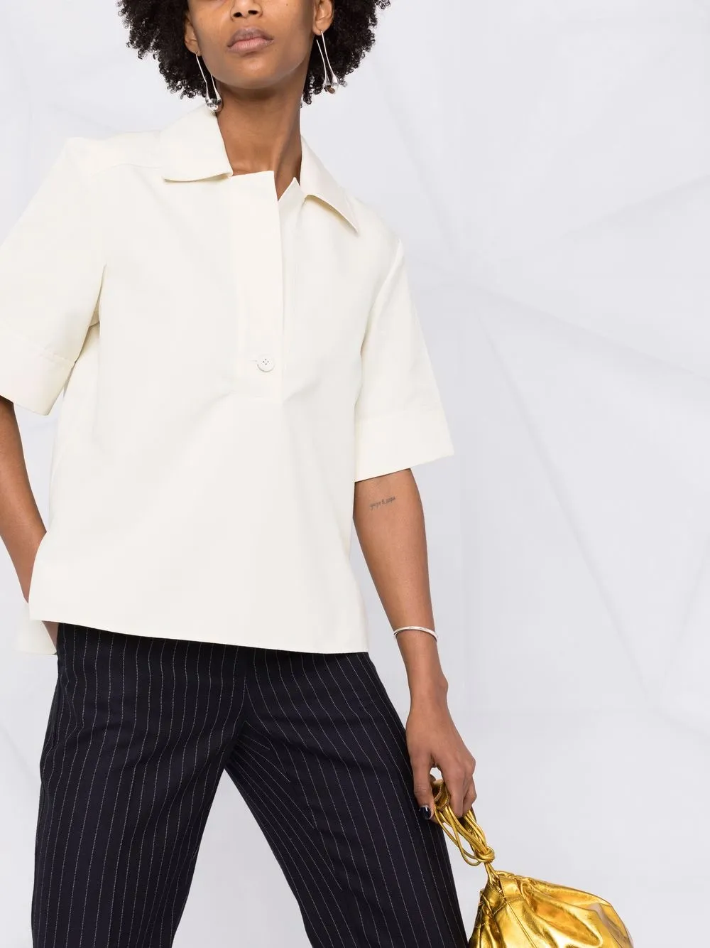 фото Jil sander рубашка поло с короткими рукавами