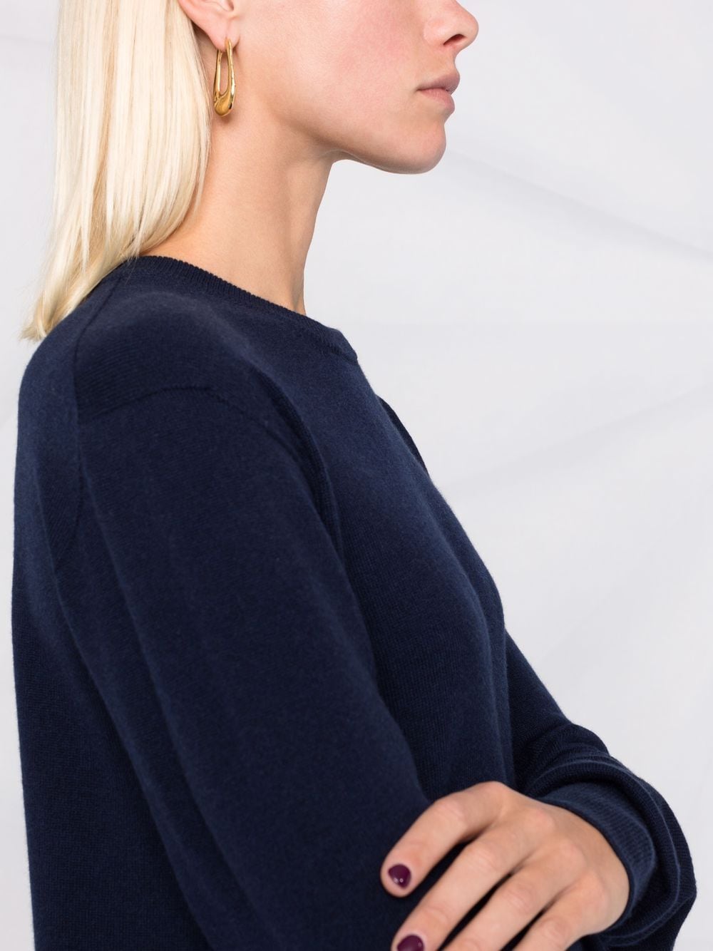 Shop Jil Sander Long-sleeve Cashmere Jumper In Blue