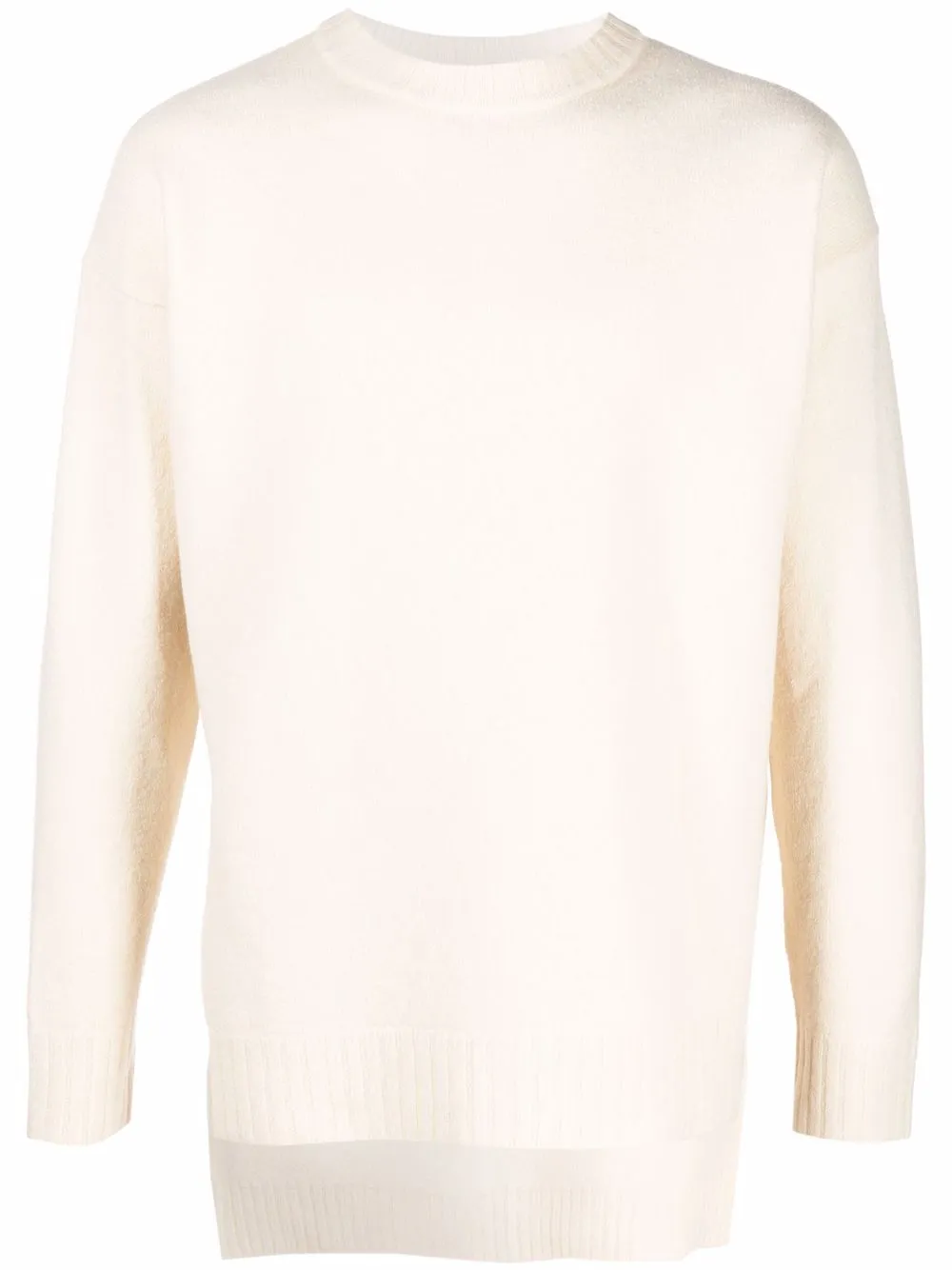 

Jil Sander step-hem jumper - Neutrals