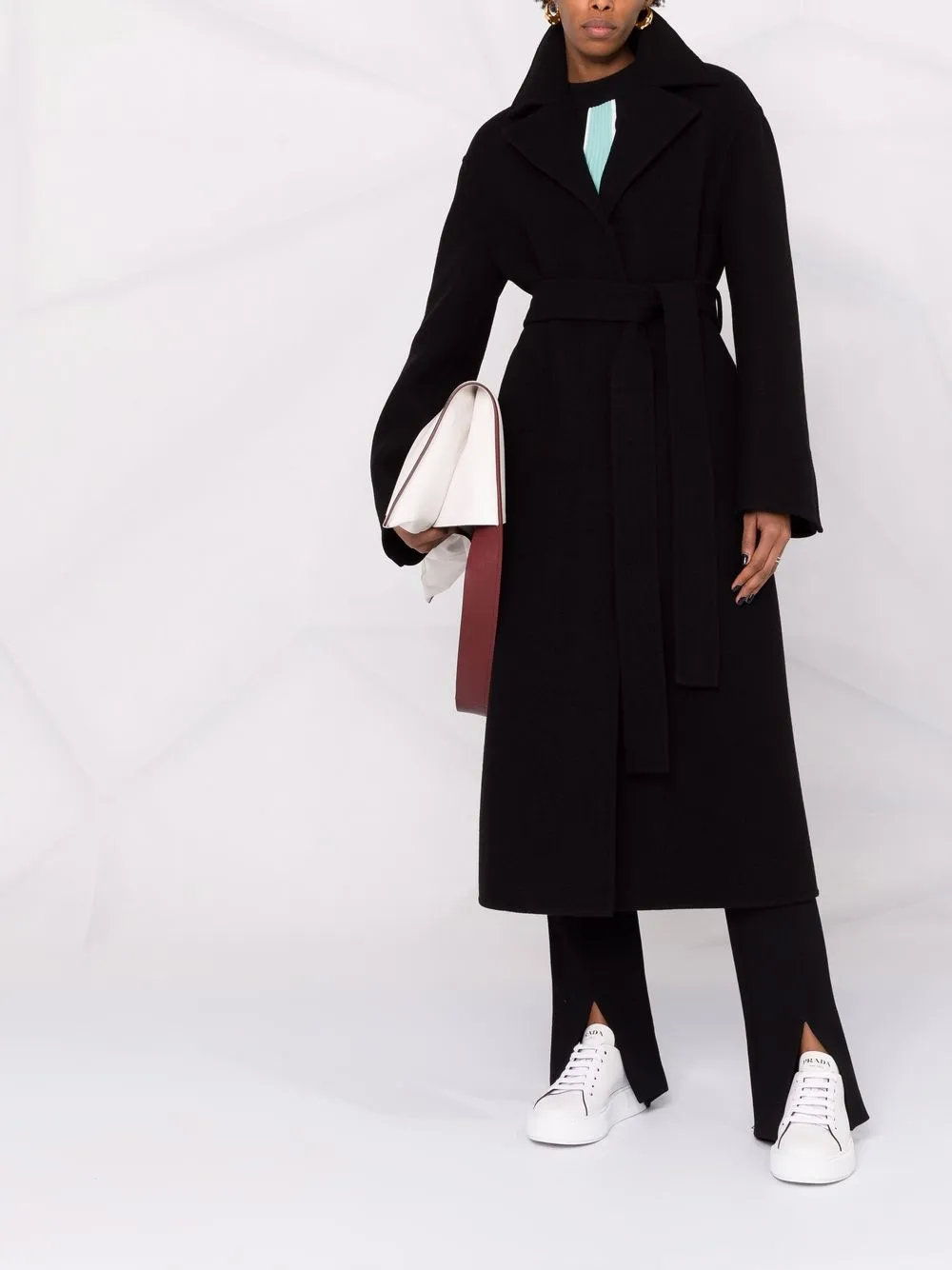 фото Jil sander однобортное пальто с поясом