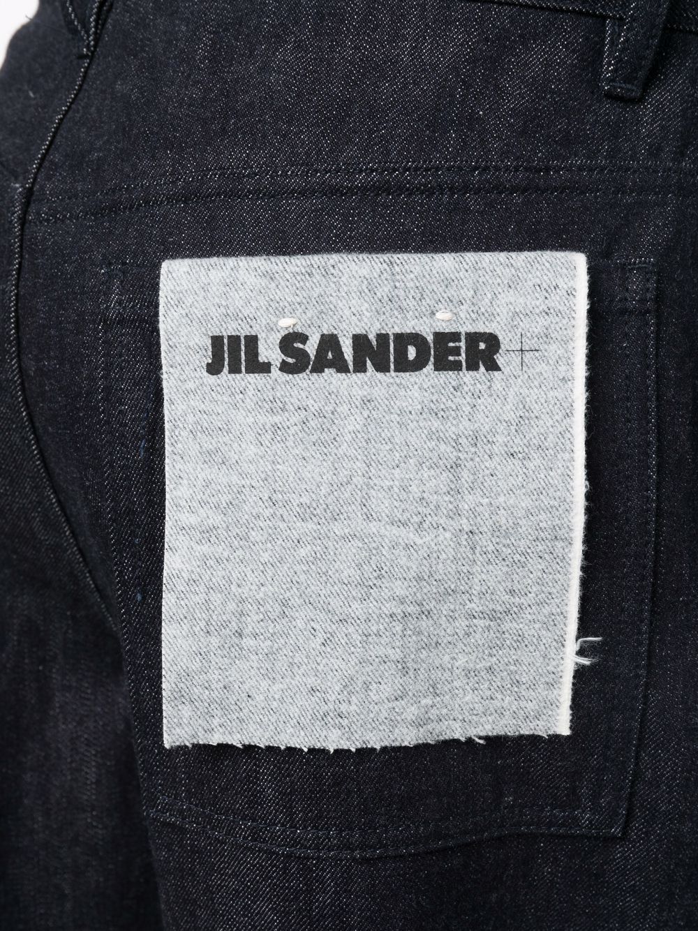 фото Jil sander прямые джинсы с нашивкой-логотипом