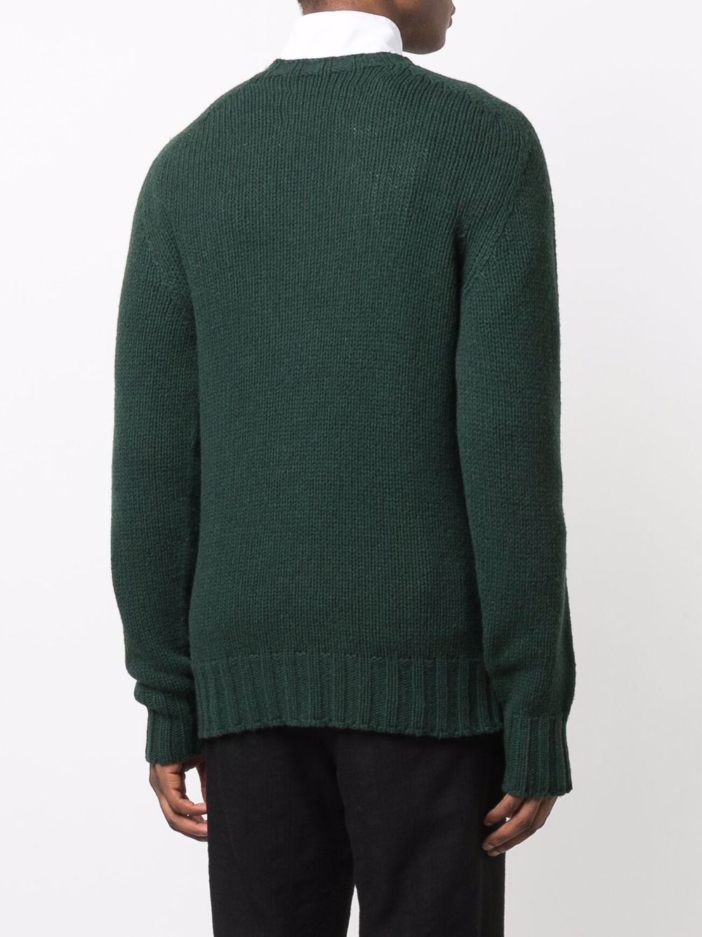 Shop Jil Sander Chunky Knit Wool Jumper In Grün