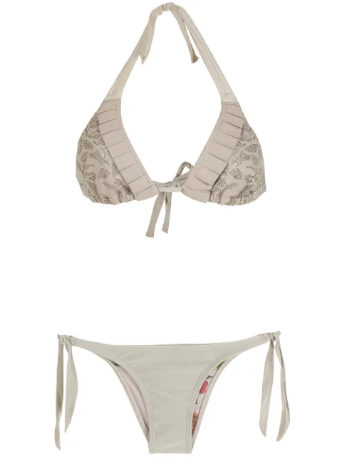 Amir Slama ruffled triangle bikini set
