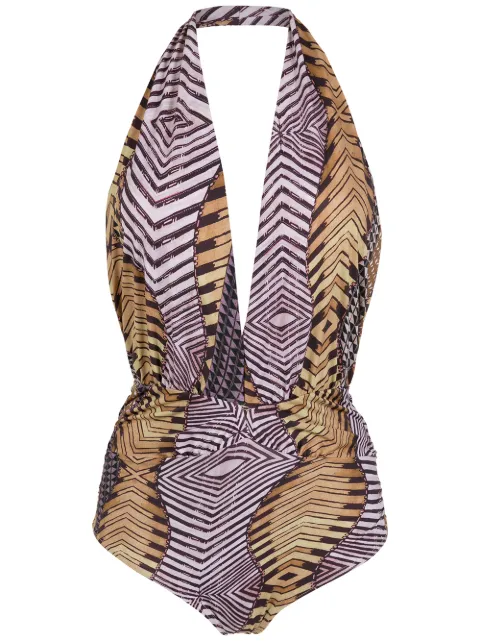 Amir Slama traje de baño con cuello halter 