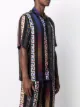 versace greca neon print silk shirt