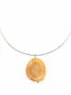 Image 1 of Jil Sander jasper stone pendant wire necklace