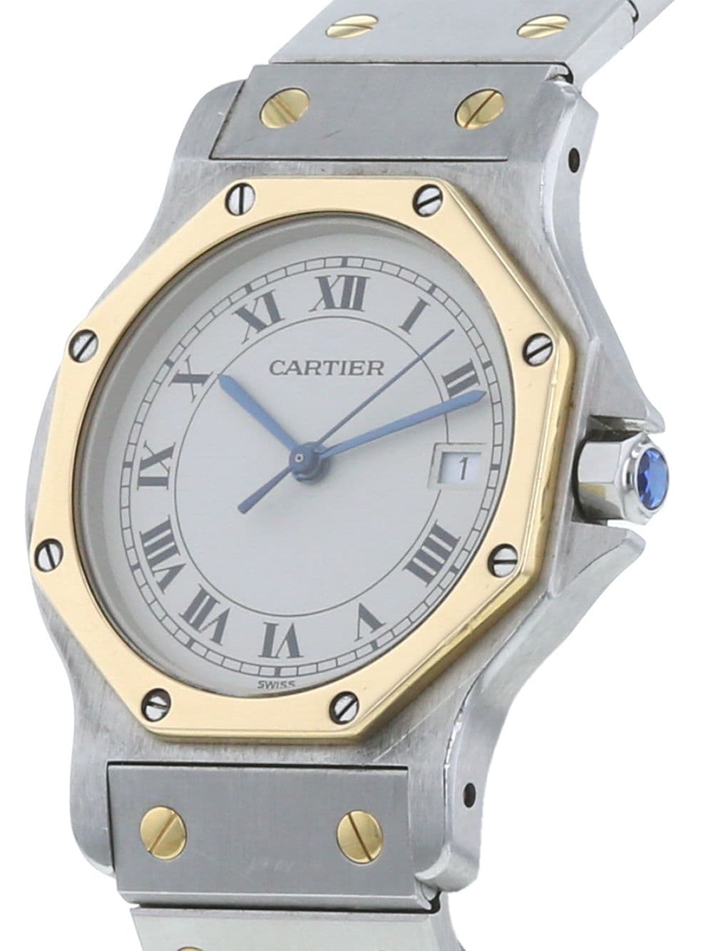 фото Cartier наручные часы santos pre-owned 30 мм 1990-х годов