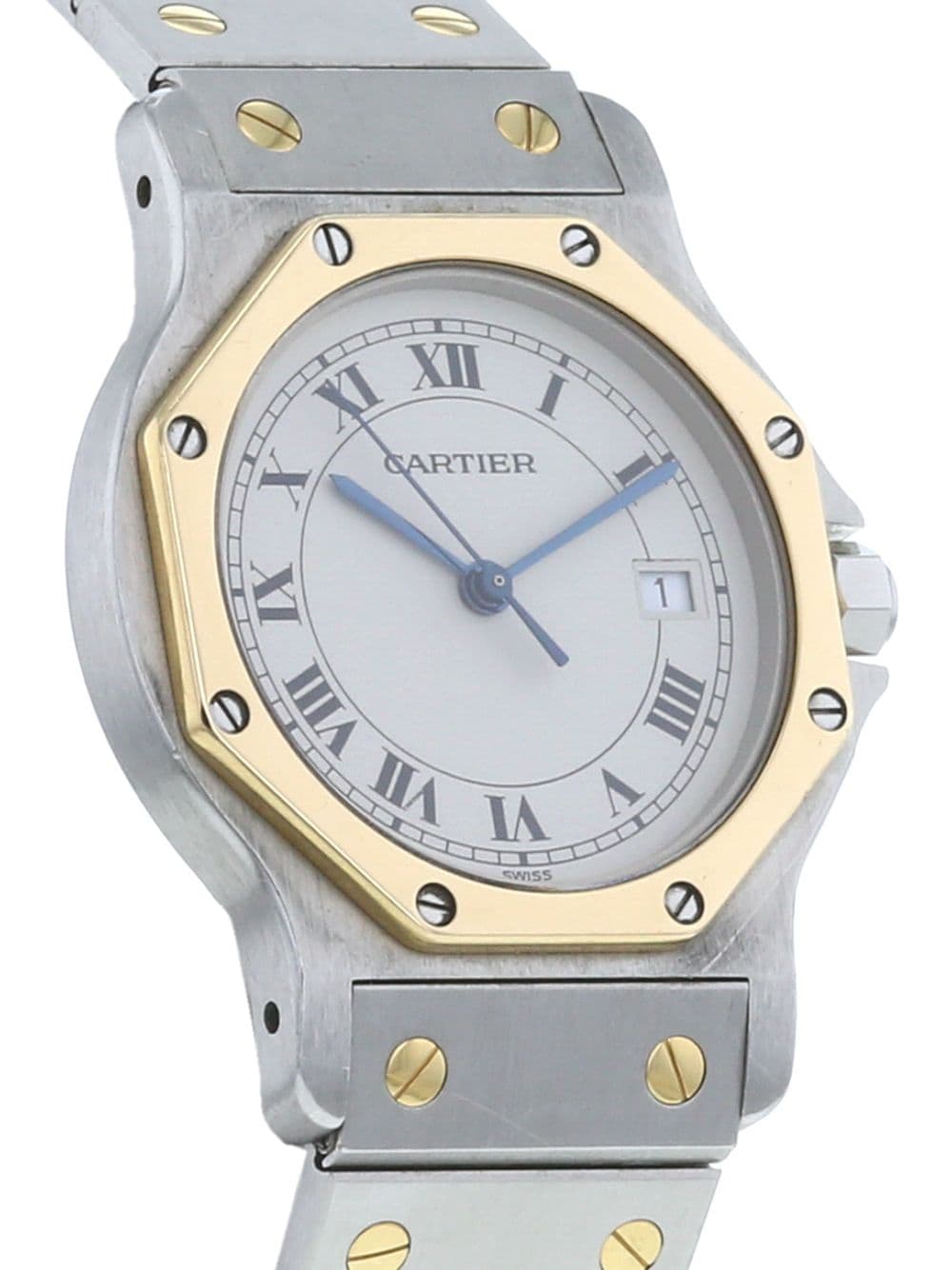 фото Cartier наручные часы santos pre-owned 30 мм 1990-х годов