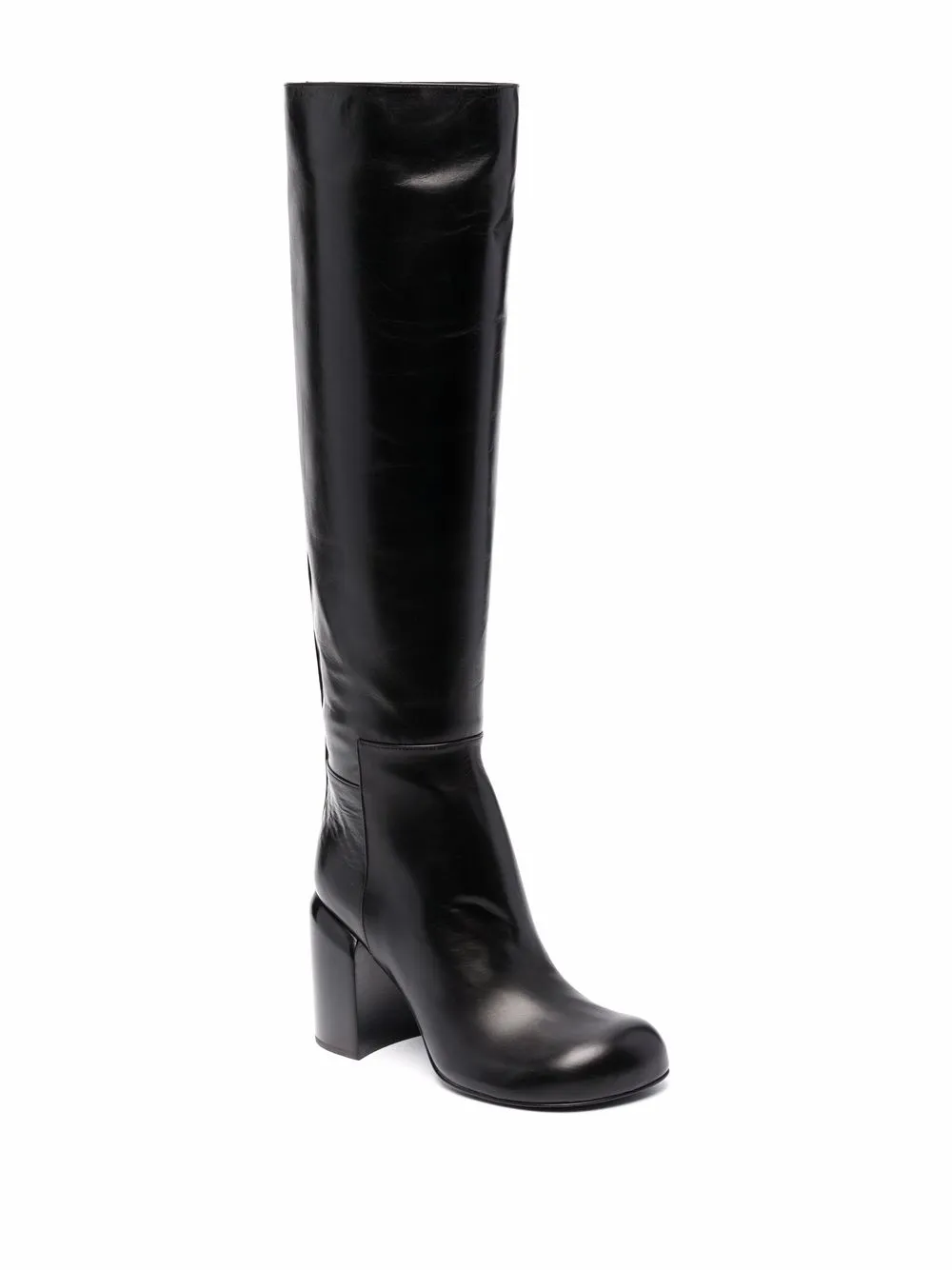 Jil Sander knee-length high-heel leather boots | Ankle Boots | Image 2