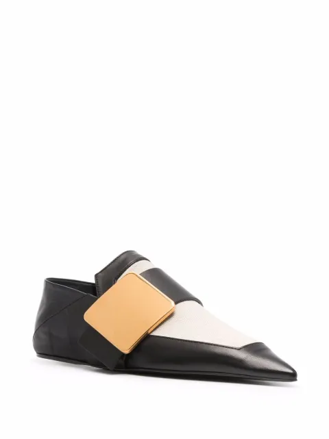jil sander leather slippers