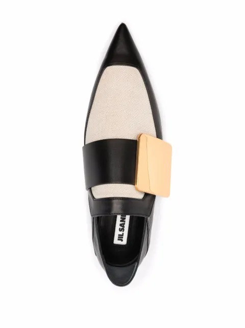 jil sander leather slippers