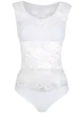 Amir Slama lace-panelled bodysuit - White