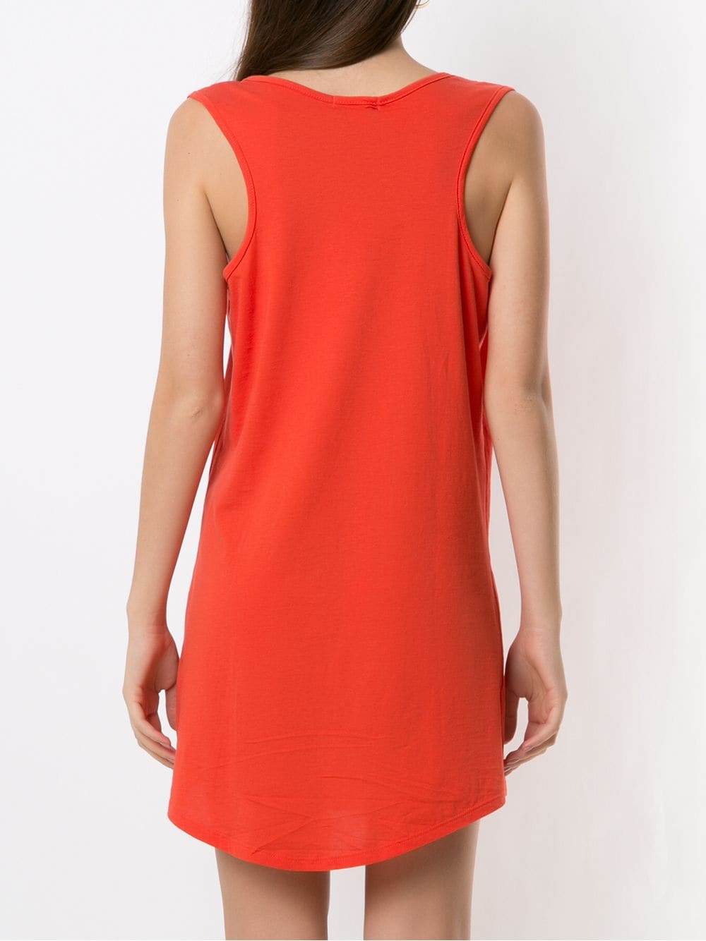 Shop Amir Slama Sleeveless T-shirt Dress In Orange