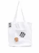 Image 1 of Raf Simons badge-detail denim tote bag