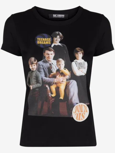 Raf Simons Family Portrait 印花T恤