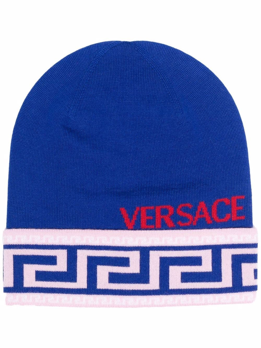 фото Versace шапка бини с узором greca