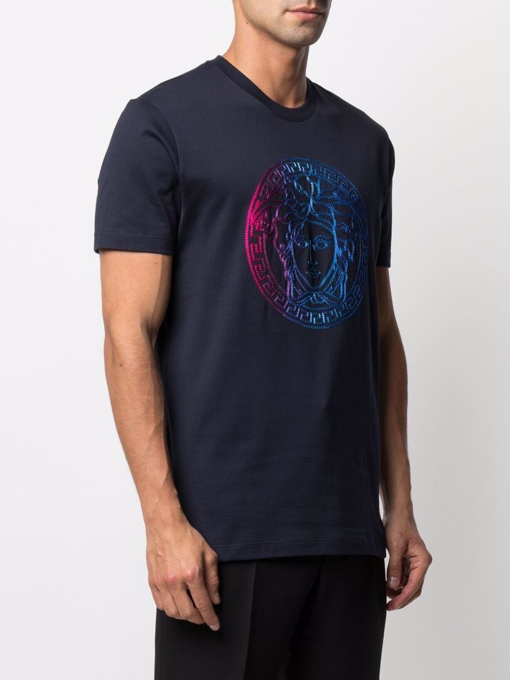 фото Versace футболка с вышивкой medusa