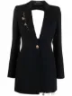 Image 1 of Versace charm-embellished satin blazer