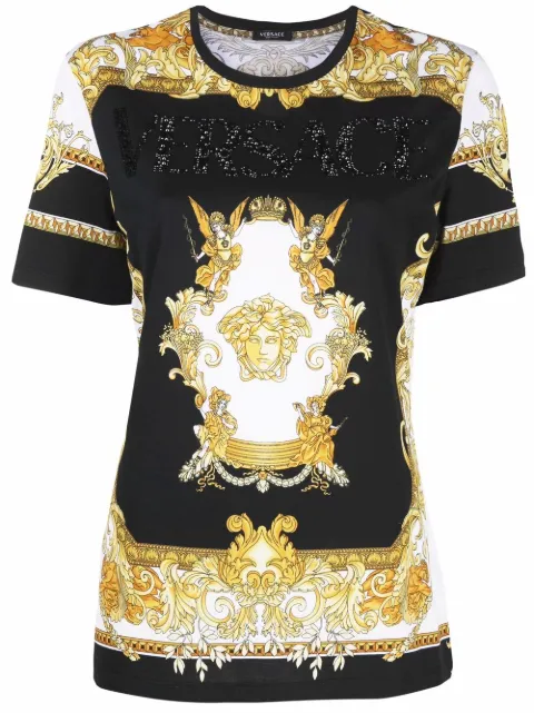 Versace Medusa Renaissance-print logo T-shirt