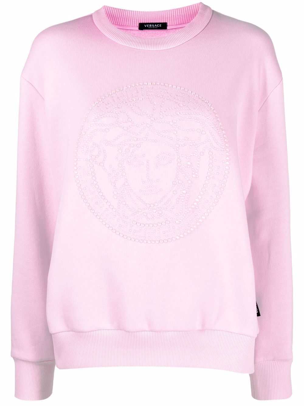 Medusa crystal-embellished sweatshirt