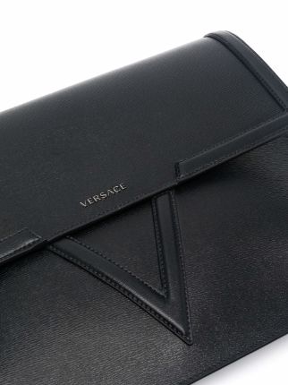 logo-plaque clutch bag展示图