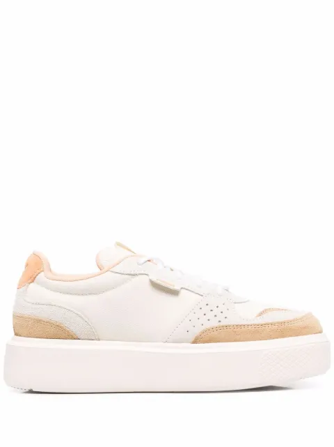puma mayze gum sole platform sneakers in tan