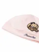 Monnalisa bunny logo knitted hat