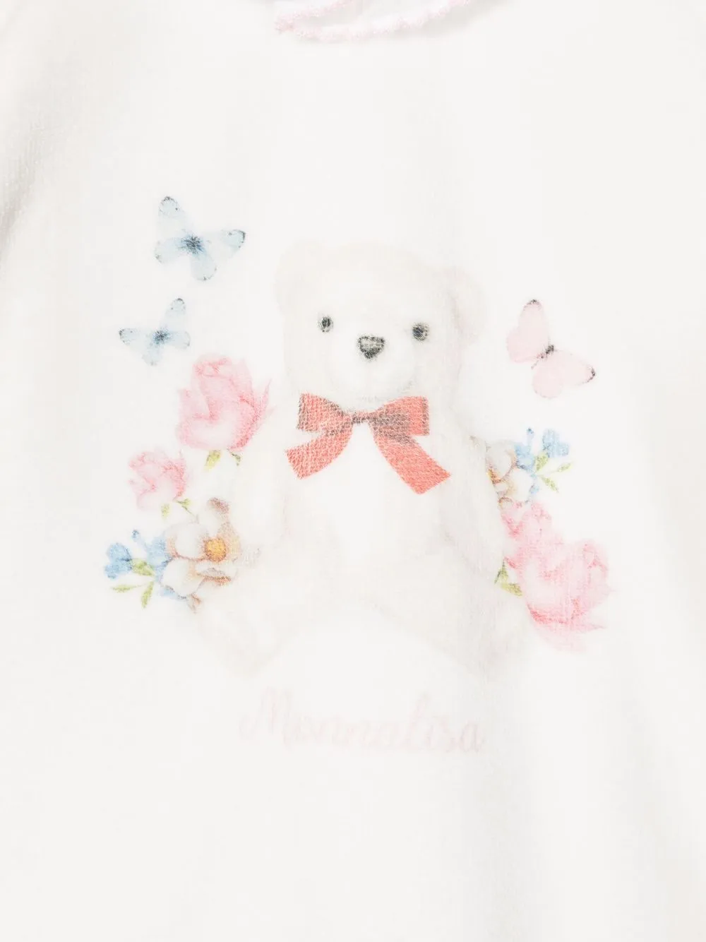 Shop Monnalisa Teddy-bear Print Pyjamas In White