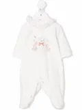 Monnalisa teddy-bear print pyjamas - White