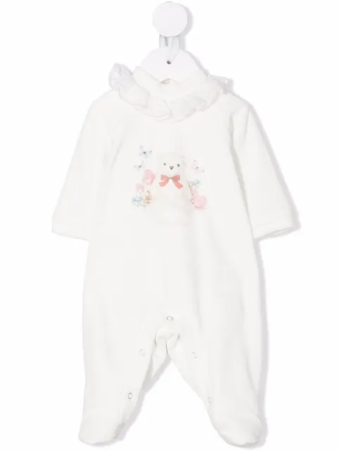 Monnalisa teddy-bear print pyjamas 