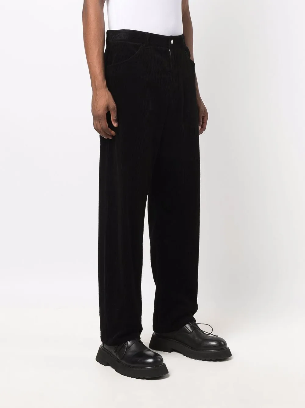 фото Jil sander вельветовые брюки прямого кроя