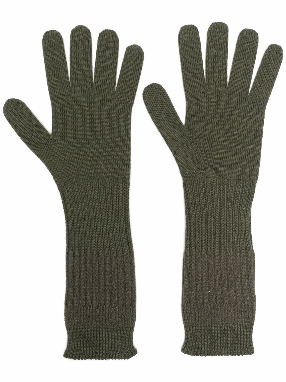 фото Jil sander шерстяные перчатки в рубчик